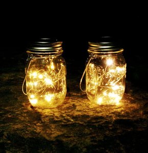 Dış Mekan Su Geçirmez Asılı 20 LED'li Bakır Tel Mason Kavanoz Güneş Enerjili Lambası Bahçe Dekorasyonu Parti Otel Park İçin - Product Image 4