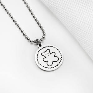 Nuovo marchio di moda di vendita caldo Cartoon XX faccia sorridente giardino marca maschio e femmina coppia collana ciondolo <span class=keywords><strong>Hiphop</strong></span> - Product Image 5