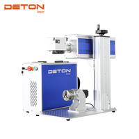 Marqueur laser à fibre portable DETON 110x110mm avec pointeur lumineux rouge, option axe rotatif, refroidissement par eau et CNC pour outils de bijouterie