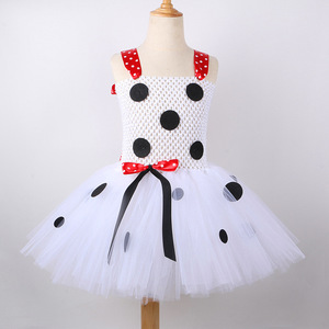Hot Selling Fancy Dalmatians Costume Kids Halloween Costumes Spotted <b>Dog</b> Puppy Tutu Dress up Baby Girl Holiday Party <b>Clothes</b> - Product Image 5