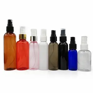 15ml 30ml 50ml 60ml 70ml 80ml 100ml 120ml Amber/Clear/White Garrafa De Spray De Plástico