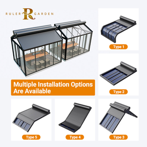Volets roulants automatiques pour véranda Auvent pour véranda Volets roulants motorisés rétractables montés sur toit isolé - Product Image 2