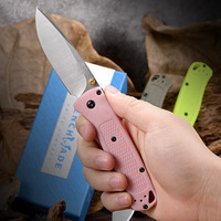 Couteau pliant tactique OEM S90V avec lame en acier et manche en nylon pour la survie, le camping en plein air et la légitime défense (54g)