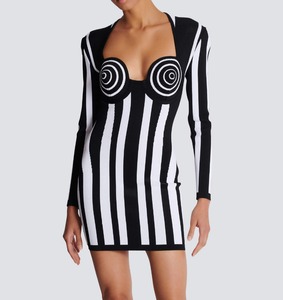 chinese dress ladies A-Line Belted Milano Knit Mini Dress – Akris Inc main image 0