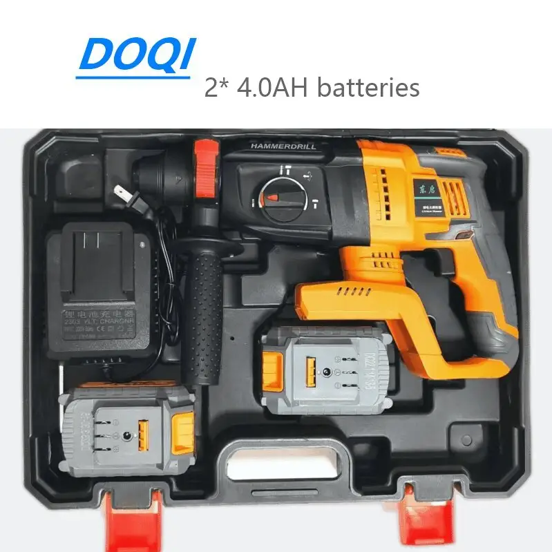 Hot new product factory price 24V cordless electric tool 30mm lithium hammer drill concrete wood drilling electric tool set