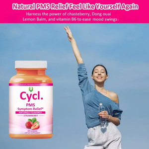 <b>Supplement</b> Manufacturer Cyd PMS Gummies Symptom Relief Strawberry Taste Promote Relaxation & Eases Stress Women Gummy - Product Image 6