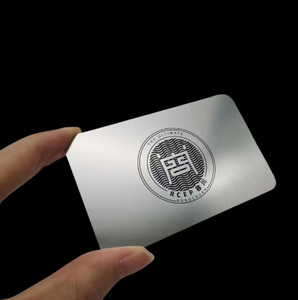 Custom Logo Laser Engraved Marking Blank Printed Metal Visiting Business <b>Card</b> - Product Image 3