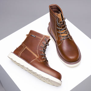 Nuevas botas de cuero genuino de puntada de precisión de alta calidad para hombres, talla grande 48, marca famosa, fábrica de zapatos Oxford clásicos de Inglaterra - Product Image 6
