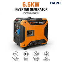 Generador Inverter de Onda Sinusoidal Pura de 6.5kW, Generador de Gasolina Súper Silencioso de 6500W para Vida en Autocaravanas y Energía Profesional para Exteriores