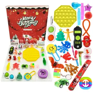 LC 2023 New Arrival Custom Child Christmas Advent Calendar 24pcs/Set Gift Advent Calendar Pop Bubble Toys For Kids