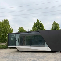 Maison modulaire préfabriquée de luxe en conteneur maritime de 20 ou 40 pieds, avec bureau portable et technologie intelligente