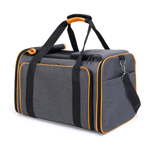 Sac de transport extensible pour animaux de compagnie avec extension en maille respirante, sac de voyage pour chats et petits chiens - Product Image 3