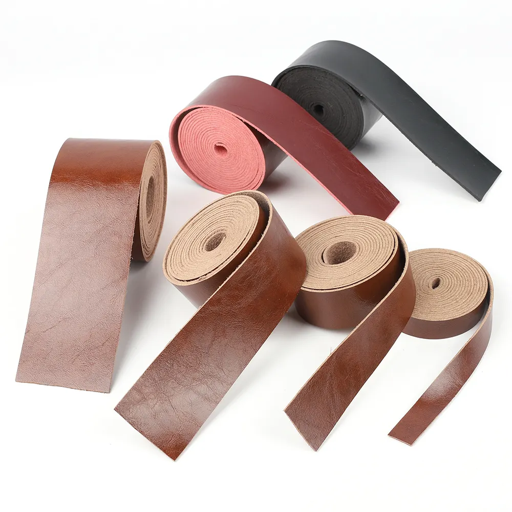 Bracelet en cuir microfibre pour l'artisanat du cuir, 1, 1.5, 2.0 pouces de large, 2M de Long, ceinture, poignée, sac, accessoires et fournitures de bricolage