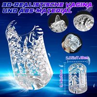 Masturbateur Électrique Rotatif et Vibrant à Double Choc pour Hommes, Réplique 3D Réaliste de Vagin, Machine de Masturbation Mains Libres
