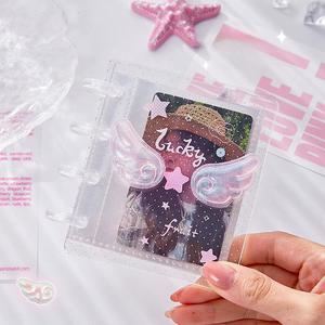 Álbum <span class=keywords><strong>de</strong></span> Fotos Pequeño con Alas <span class=keywords><strong>de</strong></span> Acrílico, 40 Bolsillos, Mini Álbum Lindo para Tarjetas Pequeñas <span class=keywords><strong>de</strong></span> Ídolos, Mini Película Instantánea, Novedad 2026 - Product Image 4