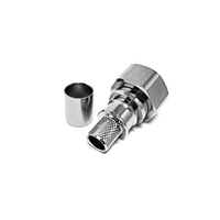 Connecteurs à sertir mâles Mini Din Type droit 4.3-10 pour câbles coaxiaux H-1000 RF LMR400 RG8 RG213 RG214