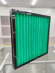 Cadre en plastique ABS plissé en fibre synthétique HVAC industriel En779 G4 592x592x46 MAU et filtre à air primaire AHU - Product Image 2