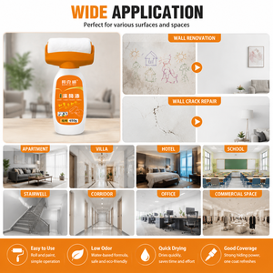 BANG KE WEI <b>Paint</b> <b>Roller</b> Refurbishment Kit Quick Wall Renovation Low Odor Fast Drying 650g Set for Home Office - Product Image 6