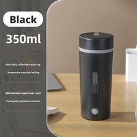 Bouilloire Électrique Portable 300W 350ml, Fonctionnement à Touche Unique, Ébullition Rapide en 6 Minutes, Protection Anti-Ébullition à Sec, Anti-Fuite, Idéale pour la Maison, les Voyages et les Dortoirs