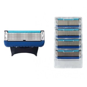 Cartucce di Ricambio per Rasoio Compatibili con Gillette Fusion 5 e Gillette Fusion ProGlide a 5 e 6 Lame per Rasatura a Umido Maschile - Product Image 1