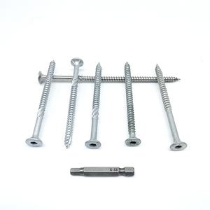बगल बेटन 14g x 100 मिमी गैल्वेनाइज्ड बाहरी स्क्रू हेक्स सॉकेट 4 निब्स nurling प्रकार 17 डेक बैटन स्क्रू स्क्रू - Product Image 4