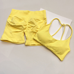Soutien-gorge de sport pour femmes haut Yoga gilet sans couture dos nu fronde réservoir à séchage rapide Anti-marche Fitness soutien-gorge - Product Image 4