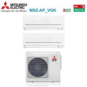 Mitsubishi Electric Trial Split Inverter Aire Acondicionado Serie 9 + 18 con Wi-Fi Integrado 9000 + 18000, 12 V, 12 V, 12 V, 12 V, - Product Image 1