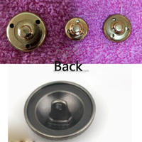 Accessoires vestimentaires écologiques, boutons ronds en jean de luxe, boutons en alliage personnalisés, boutons à pression en métal personnalisés pour vêtements