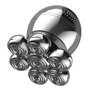 Rasoir électrique professionnel pour hommes, utilisation humide et sèche, tondeuse à barbe et cheveux, rasoir électrique pour le visage, rechargeable, machine à raser pour crâne chauve, écran LCD - Product Image 2