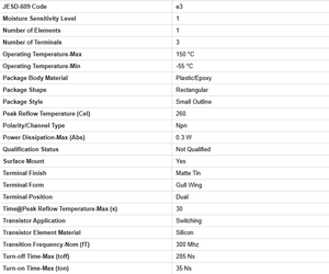 Composant électronique de contrôle de direction du courant à 3 broches en silicium d'origine MMBT2222ALT1G 40V - Product Image 6