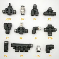 Adaptateur pneumatique à air série PC 12mm 10mm 8mm 6mm 4mm Tube de tuyau 1/8 "1/4" 3/8 "1/2" connecteur de tuyau d'air à filetage mâle raccord rapide