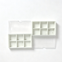 Étui de palette d'ombres à paupières en ABS transparent personnalisé avec logo sur mesure, emballage en gros, protection de l'environnement