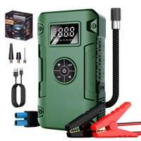 SHARMEAL OEM&ODM Démarreur de Voiture Portable d'Urgence 12V avec Batterie Externe 2000A 6000mAh et Pompe à Air Intégrée