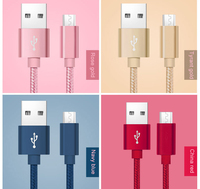 Benutzer definierte Geflecht USB-Kabel Nylon geflochtene Schnell ladung USB Typ C Kabel