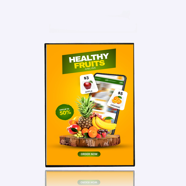 A4 Size High Brightness Acrylic Backlit LED Sign Light Box Ultra Slim Rectangle Frame for Marketing Advertising