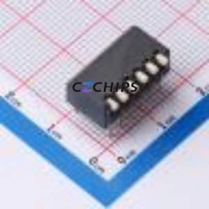 2.54-6P CJCB DIP Switch Through hole Component (THT) Switch Piano Key Single Pole Single Throw 6 PC Pin - Product Image 1