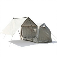 Tente gonflable familiale spacieuse multi-pièces avec logo personnalisé pour les aventures en plein air du week-end