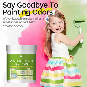 Vernice Acrilica a Base d'Acqua per <span class=keywords><strong>Piastrelle</strong></span> in Ceramica, <span class=keywords><strong>Rivestimento</strong></span> Impermeabile Bicomponente per <span class=keywords><strong>Bagno</strong></span>, Vasca e Lavandino, Cambia Colore - Product Image 2