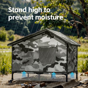 Gran exterior impermeable a prueba <span class=keywords><strong>de</strong></span> lluvia <span class=keywords><strong>perro</strong></span> gato <span class=keywords><strong>casa</strong></span> patrón sólido botón cierre invierno cálido cerrado refugio <span class=keywords><strong>para</strong></span> muebles <span class=keywords><strong>para</strong></span> mascotas - Product Image 2
