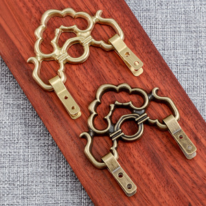 Crochets muraux en laiton style chinois Dingcheng, support doré chaud pour plaques, cadres photo, crochets pour tableaux, décoration d'entrée T1703 T1704 - Product Image 2