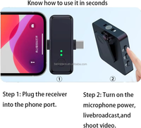 Kit de microphone cravate sans fil double F11 de haute qualité avec récepteur à 3 interfaces pour appareils audio iOS, Android et caméras
