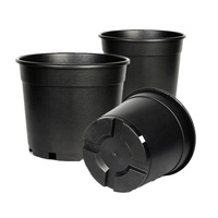 Bac En jardinage Pour plantes, pot de fleurs En plastique Pour pépinière, vente En gros, 1 2 3 4 5 6 7 10 15 gallons, vente En gros