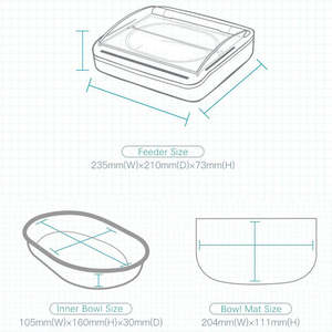 Mangeoire automatique pour animaux de compagnie Microchip Pets Feeder Convient aux deux aliments secs humides sans Eoutletdeals Value Bundle Bowls Dog - Product Image 5