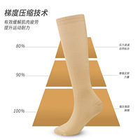 Compports Chaussettes de compression en nylon élastique 20-30 mmHg, hauteur genou, pour la course, l'allaitement, le marathon, les voyages et le sport, par sublimation