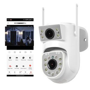 Mới nhất tuya ống kính kép an ninh CCTV Camera 4K 8Mega <span class=keywords><strong>Pixel</strong></span> hai cách âm thanh nhanh Wifi kết nối <span class=keywords><strong>IP</strong></span> Camera - Product Image 1