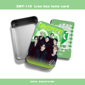 Enlace para Todos los Modelos |   Caja de Metal Kpop con 30 Tarjetas Lomo Impresas en Alta Definición de Stray Kids/Baby Monster/Twice, Artesanía en Papel - Product Image 6