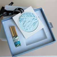 Désodorisant en Pierre de Plâtre OEM/ODM, Coffrets Cadeaux Personnalisés avec Huile Parfumée, Diffuseur de Carte Parfumée pour Voiture
