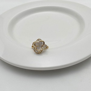 Anillo Ajustable para <span class=keywords><strong>Mujer</strong></span>, Serie <span class=keywords><strong>Levis</strong></span> Lace Skirt, Novedad 2025, Estilo Ligero y Lujoso, Chapado en Oro, Aleación con Piedra Natural - Product Image 5