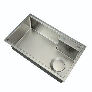 อ่างล้างจานสแตนเลสทำด้วยมือสำหรับห้องครัวที่ทันสมัยทนทานทันสมัยและปรับแต่งได้ - Product Image 4