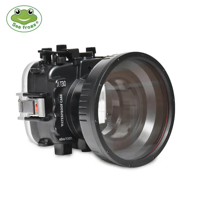 Yeni Seafrogs 40M sualtı dalış kamera koruyucu kılıf su geçirmez kamera muhafazası Fujifilm X-T30 kamera